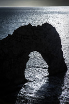 rock arch in the ocean 