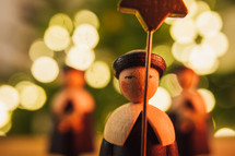 wooden figurines at Christmas 
