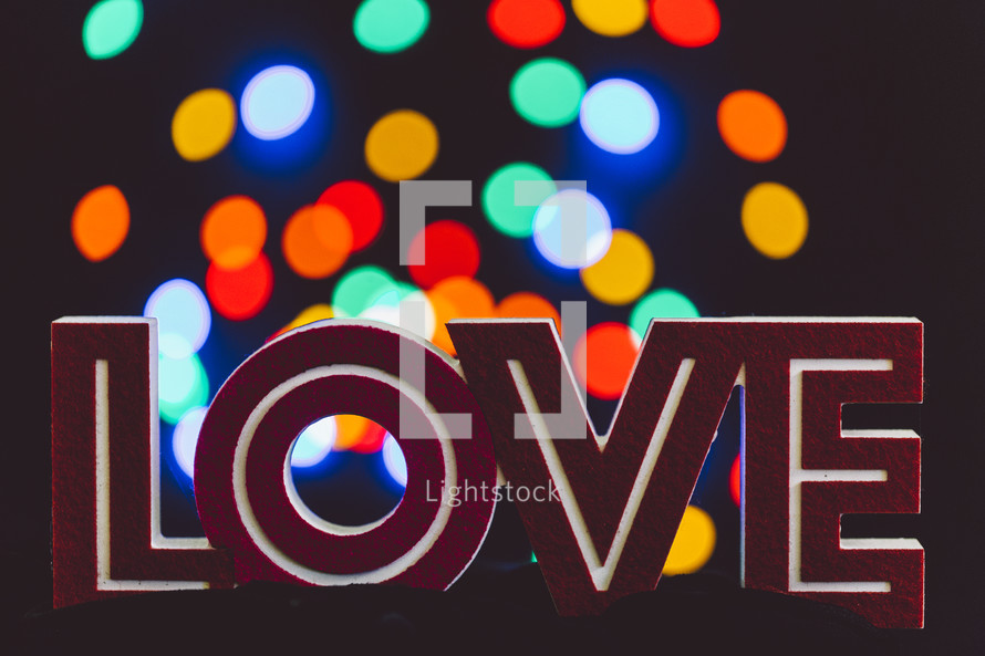 love and bokeh lights 