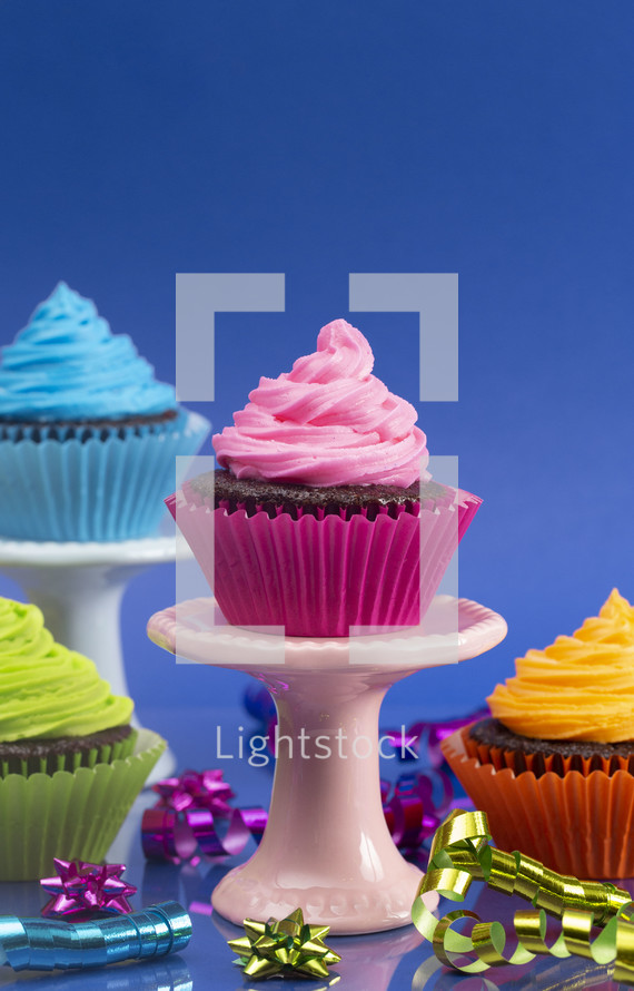 colorful cupcakes 
