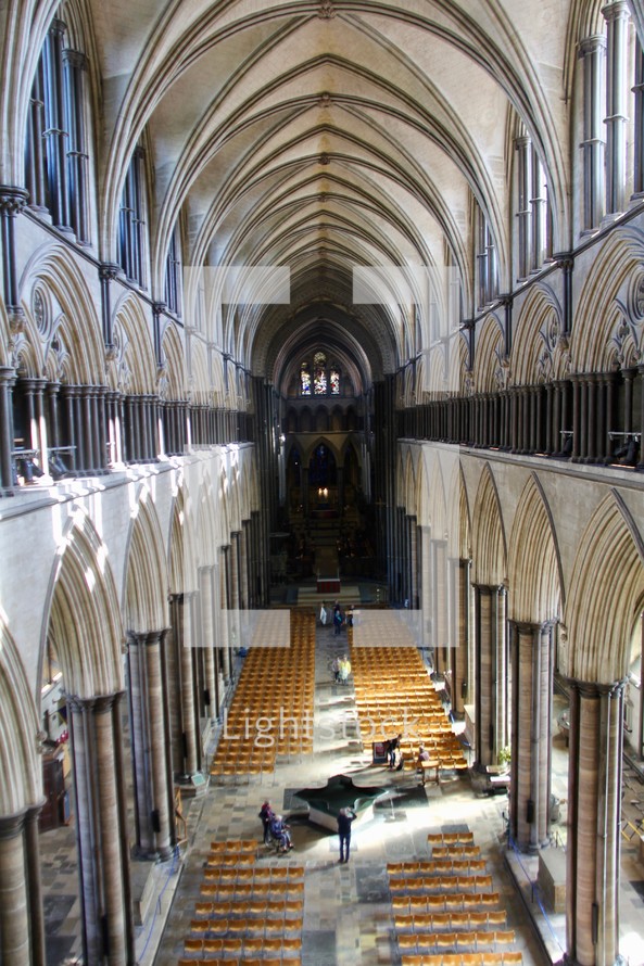 interior of a cathedral 