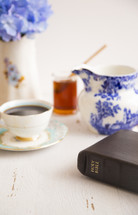Bible and tea