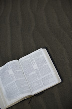 Bible in the sand 