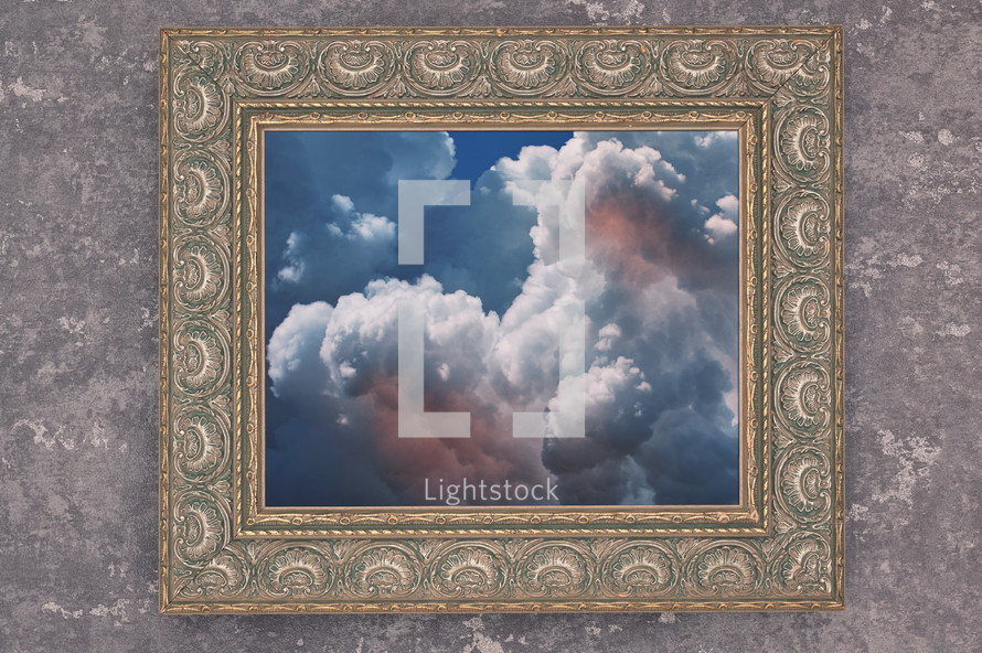 Abstract Picture Frame With Dramatic Sky Photo