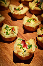 Puff Pastry With Cheese and Chorizo Sausage