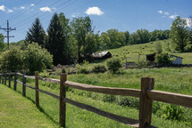 fence line and rural setting 
