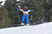 Young Skier Makes a Big Jump