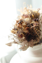dried flowers up close