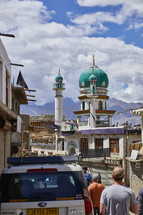 mosque in a city 