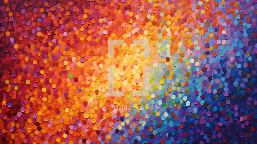 Colorful abstract pointillism background. 