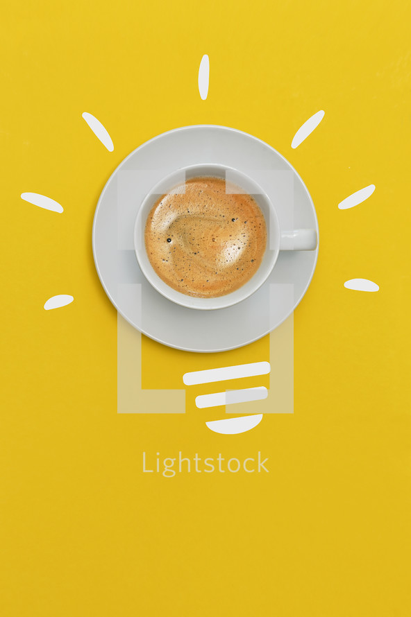 Cup of Espresso Coffee Idea And Innovation Concept Image