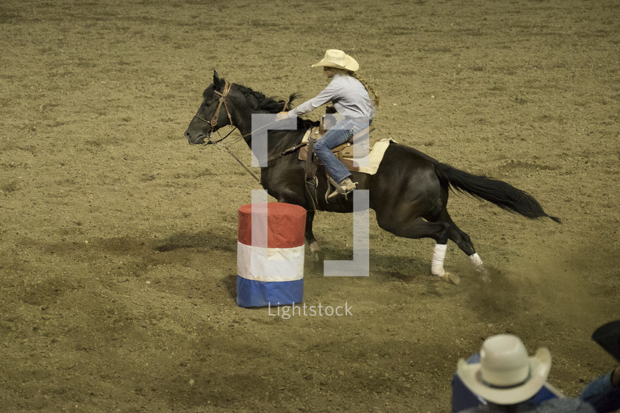 a horse at a rodeo 