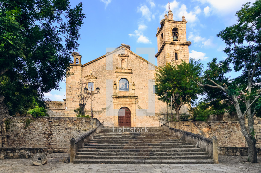 Church of Rocamador in Valencia de Alcantara, Extremadura, Spain