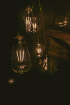 glowing bulbs 