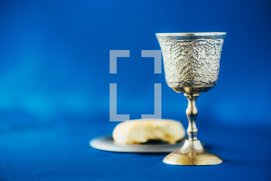 Communion cup and wafer