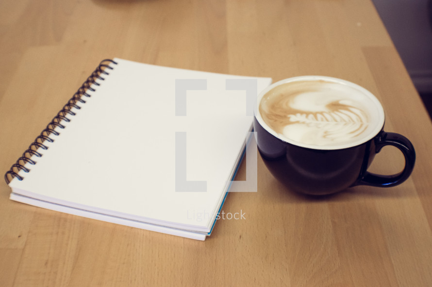 coffee and notebook 