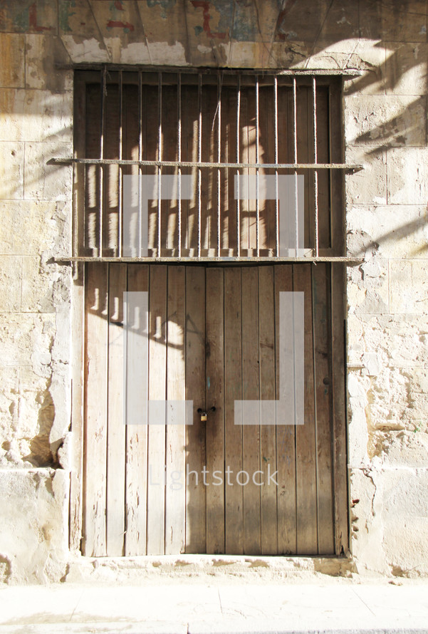 padlock on doors 