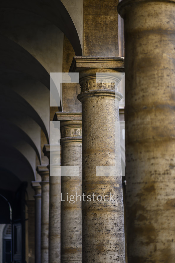 ancient columns in Rome 