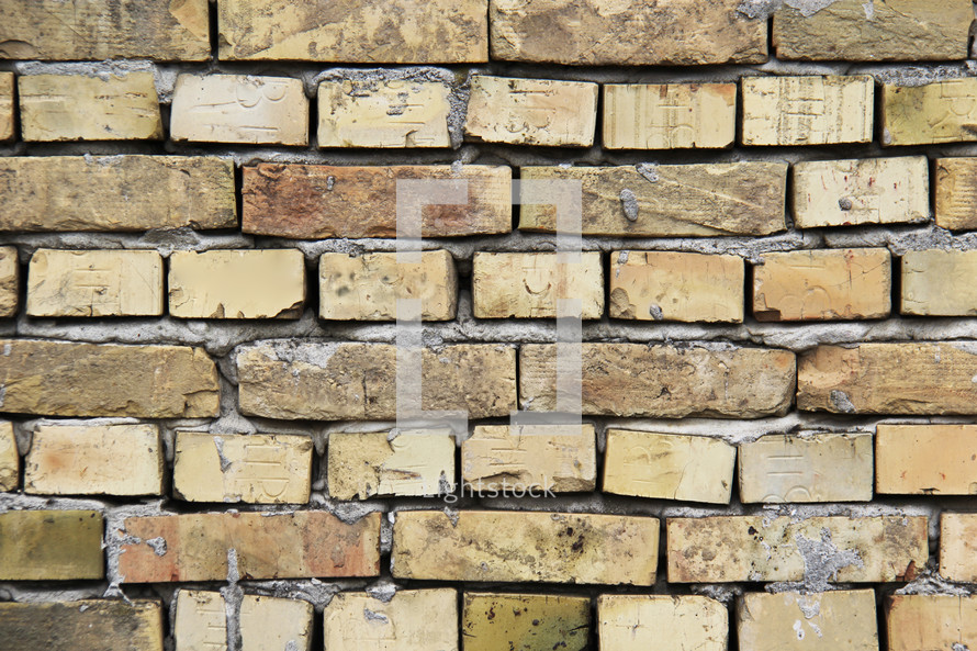 Rustic brick wall 