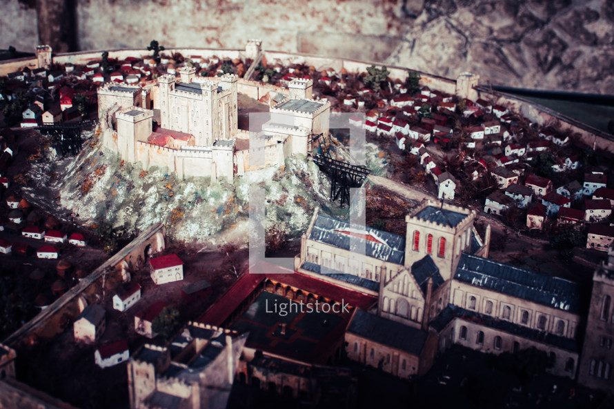 miniatures city model 
