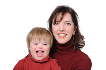 mother and son with down syndrome 
