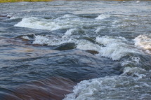 rapids in a river 
