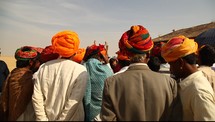 gathering of desert tribesmen 