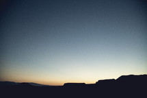 Arizona landscape at night