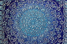 detailed blue porcelain 