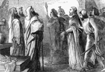 Jesus taken before Pilate