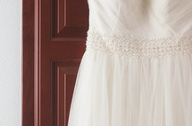 details of a wedding dress 