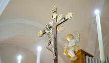 crucifix in a Catholic church 