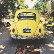 Old Volkswagen beetle car