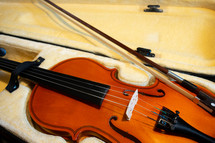 violin in a case 