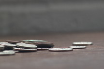 split silver coins 