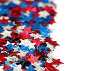 border of red, white, and blue stars 