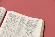 Bible opened to Psalm 23