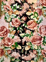 Vintage cloth floral pattern for design or texture. 