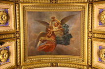 painting of angels on a ceiling 