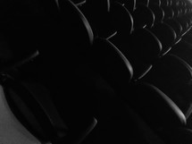 rows of auditorium seats 