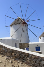 Greek windmill used for grinding wheat 