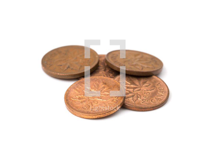 Canadian pennies 