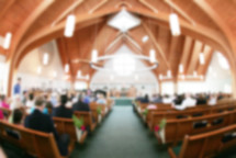 Church Service Blurred