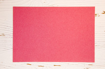 red blank paper 