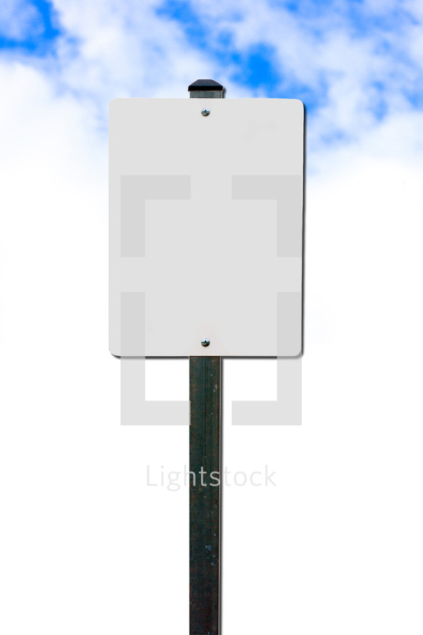 blank sign 
