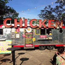 A Chicken food truck street vender