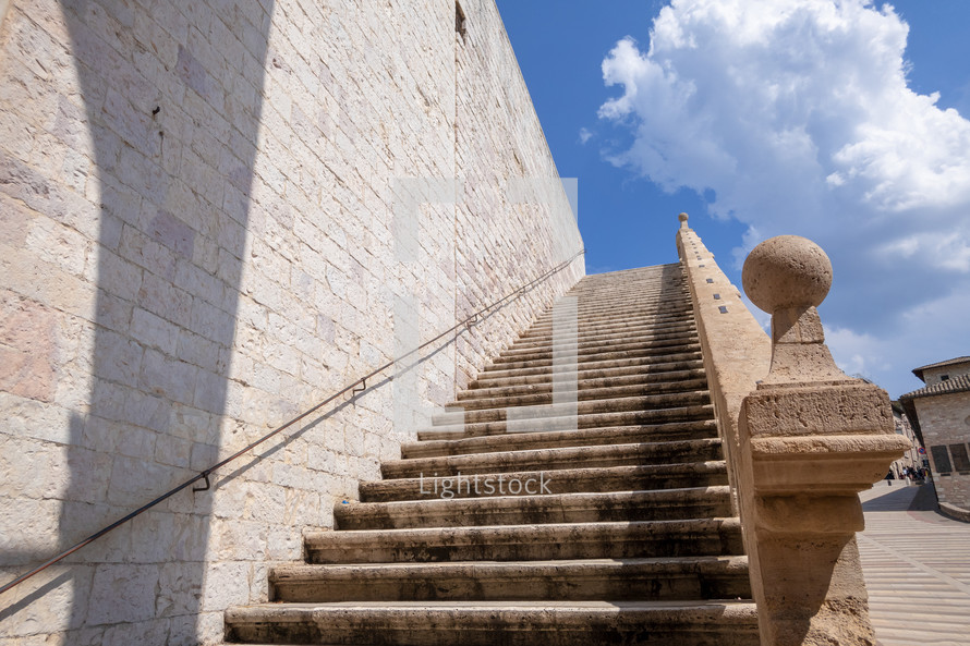 stairway in Assisi 