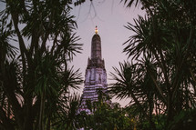 A temple tower in Thailand. 
