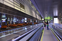 moving sidewalk in an airport 