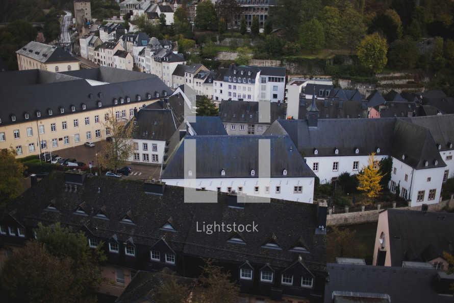 aerial view of Luxembourg